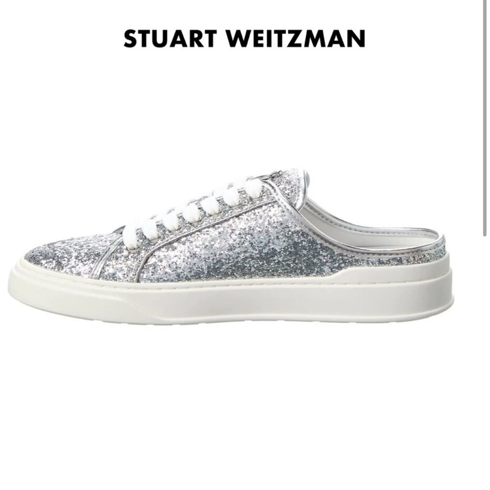 STUART WEITZMAN SKATER GLITTER
MULE SNEAKER